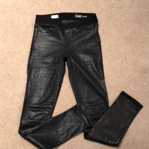 Gap Leather Pull on Leggings Size 26